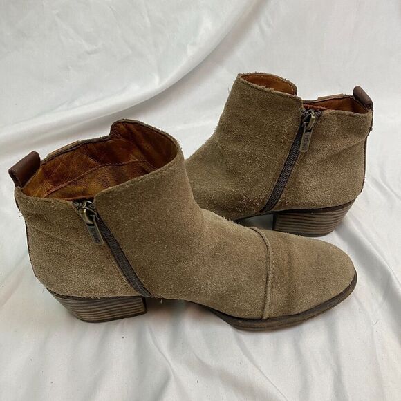 Womens Pikolinos Baqueria Tan Suede Braided Fringe Ankle Boots Size EU 38 - Picture 11 of 12